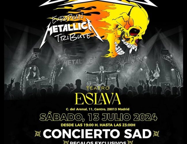 ¡La fiesta de Metallitarium Spain Local Chapter Metal Club #351 llega al teatro Eslava de Madrid el día 13 de julio, y no te la puedes perder!