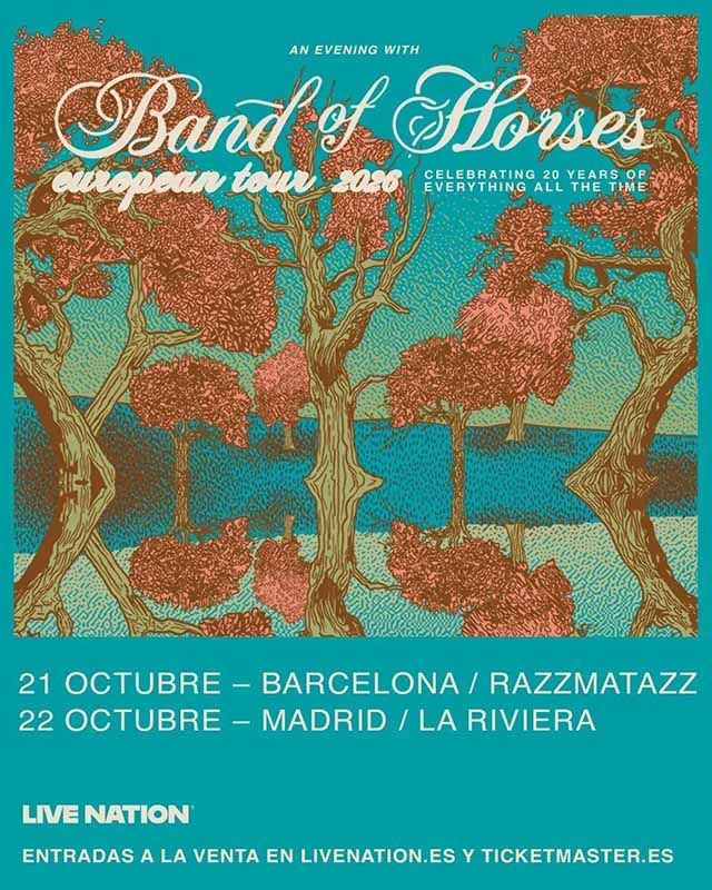 An evening with BAND OF HORSES – Celebrating 20 Years of Everything All The Time